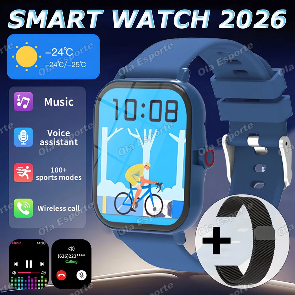 New Smart Watch Gps Tracking Bluetooth Call Message Alert Music Player Heart Rate Monitor Pedometer Smart Watch for Android IOS Peaceful Pleasures Health and Wellness Bl20BkMilan