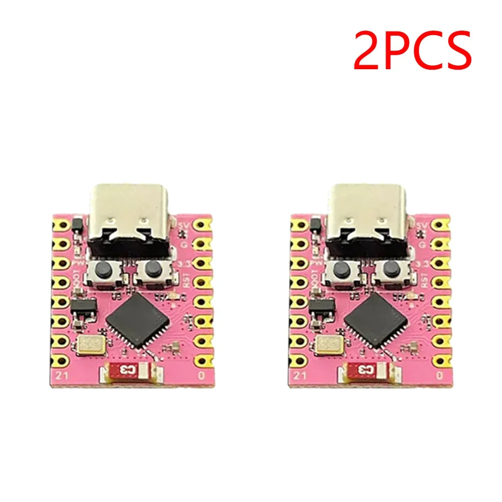 1-20PCS ESP32-C3 Development Board 3.3-6V Power Low Power ESP32 Super Mini Wireless Development Board WiFi Bluetooth For Arduino Peaceful Pleasures Health and Wellness Pink 2PCS