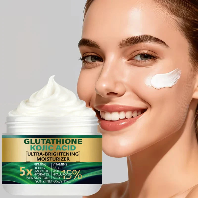 5X Glutathione & Kojic Acid Brightening Cream 60g | Day & Night
