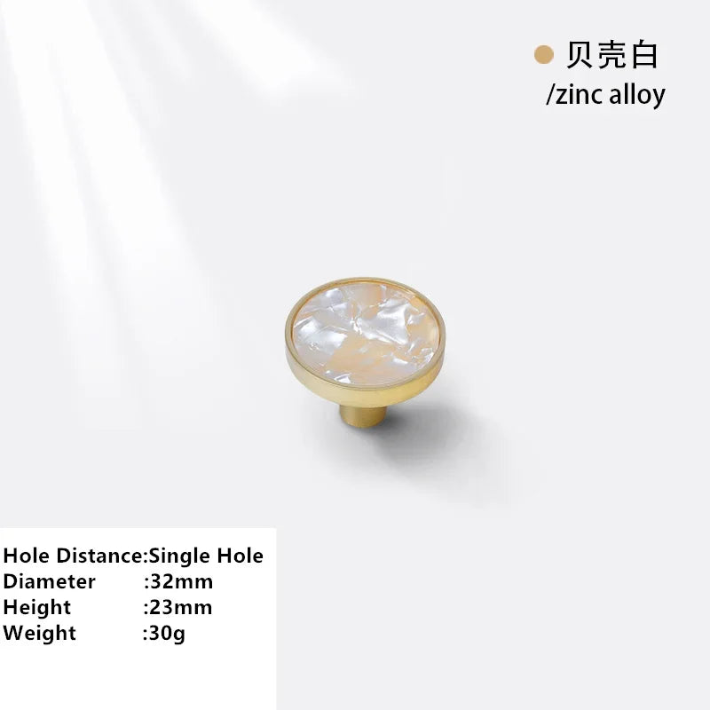 Zinc Alloy Cabinet Drawer Knob – Modern Shell Handle