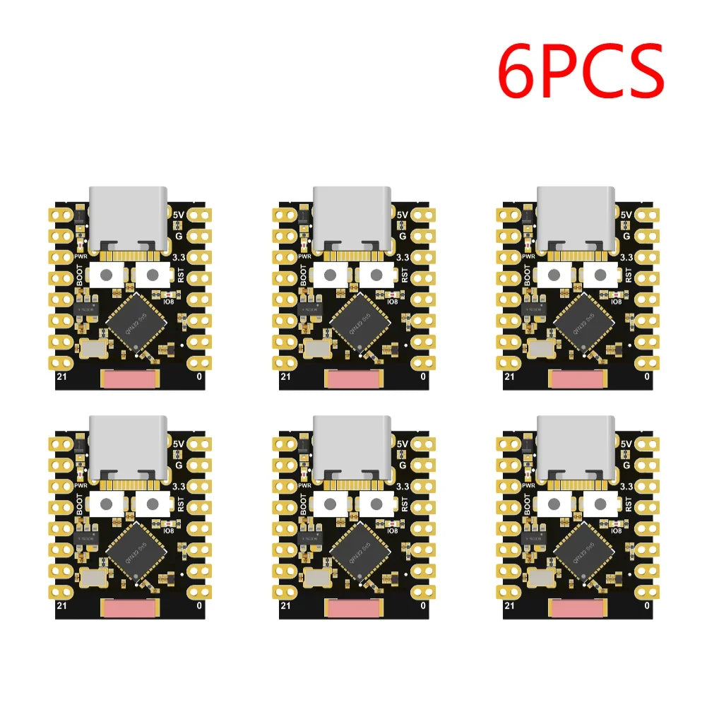 1-20PCS ESP32-C3 Development Board 3.3-6V Power Low Power ESP32 Super Mini Wireless Development Board WiFi Bluetooth For Arduino Peaceful Pleasures Health and Wellness Black 6PCS