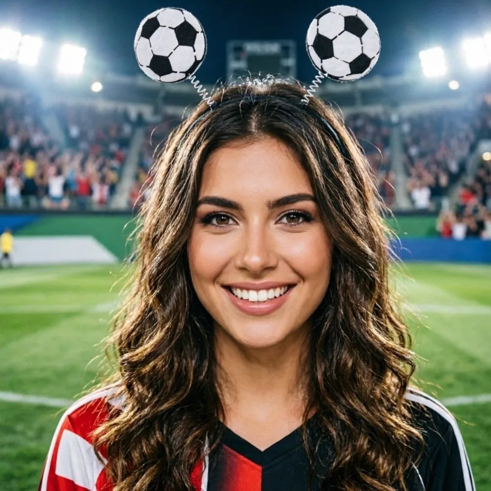 Soccer Fan Glasses & Hair Hoop Photo Booth Prop | Party Dress-Up