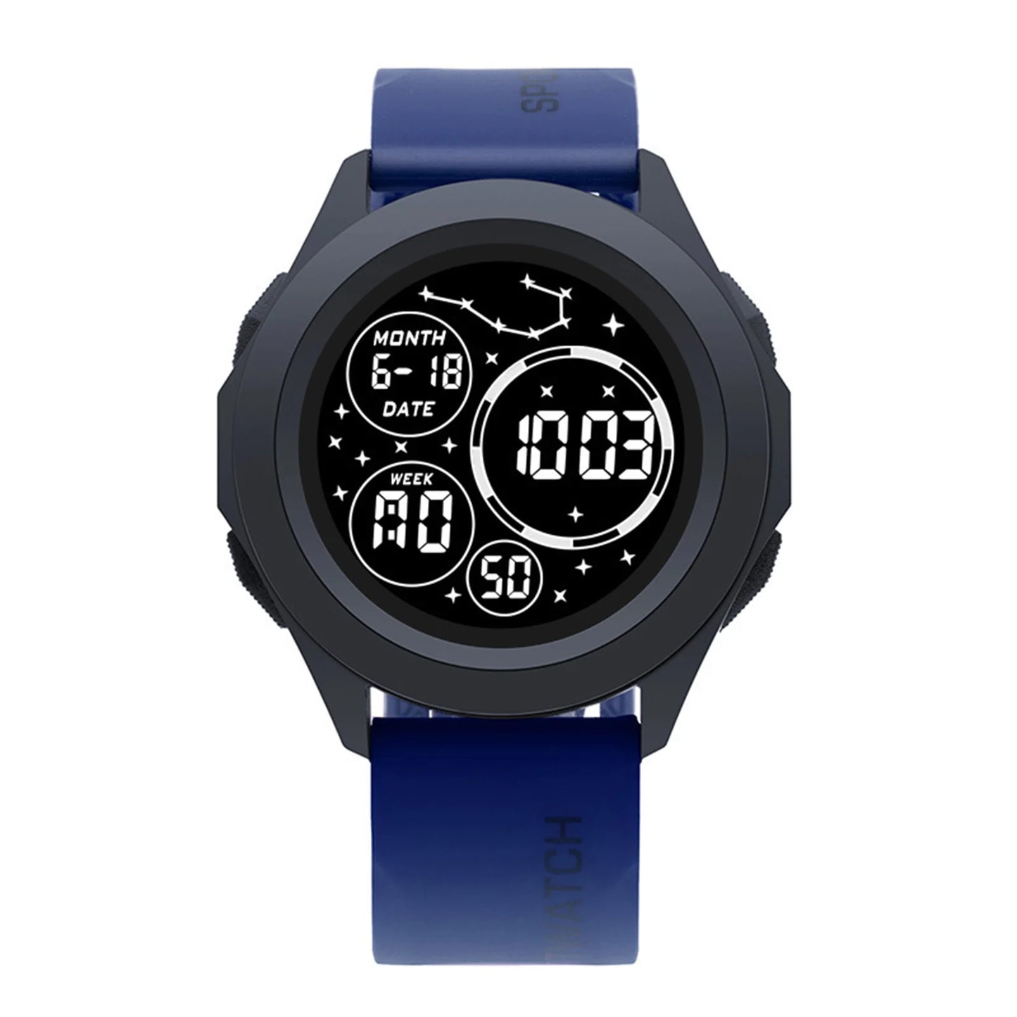 Men's Digital Sport Watch – Shockproof & 50m Waterproof