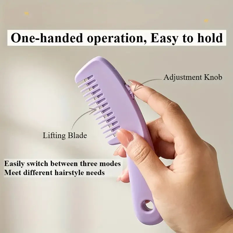 New Home Hair Cutting Thinning Razor Combs Women Bangs Trimmer Professional Hair Shaping Styling Tools for Portable Hair Clipper Peaceful Pleasures Health and Wellness