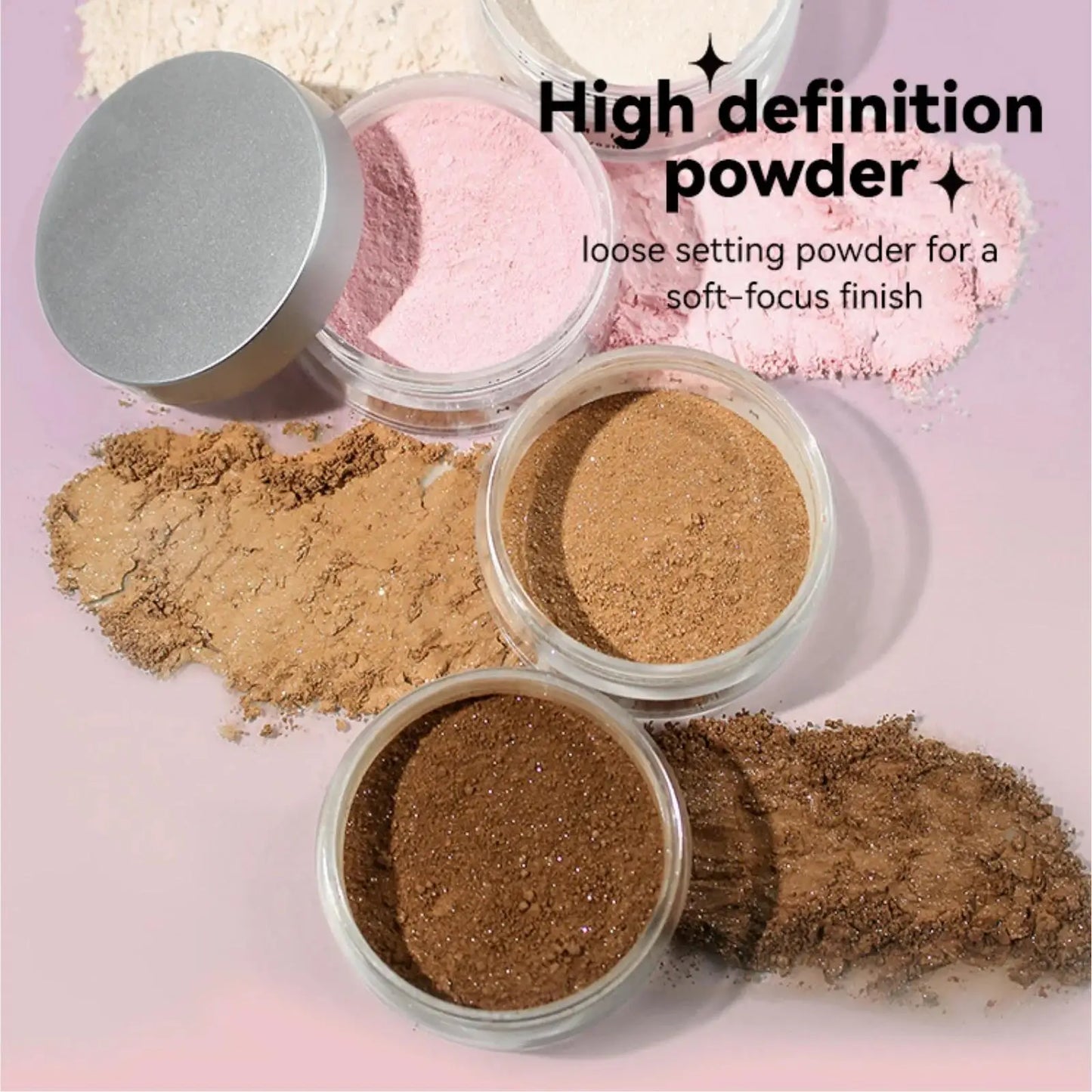 MLSMILE Matte Loose Setting Powder – Oil Control, 4 Shades