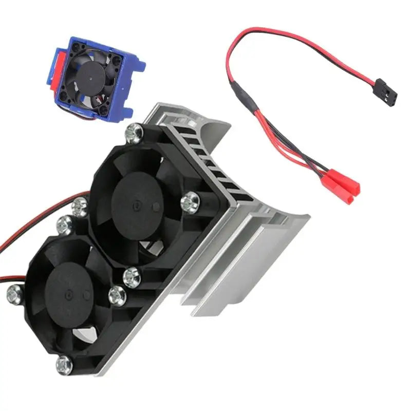 RC Car Aluminum Double Fan Cooling System 2000RPM | 1/10 Scale