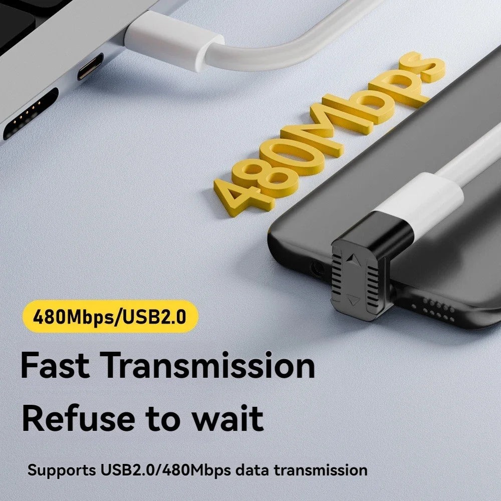 90° USB-C to Micro USB Adapter | 10W Fast Charging, 480Mbps Peaceful Pleasures Health and Wellness