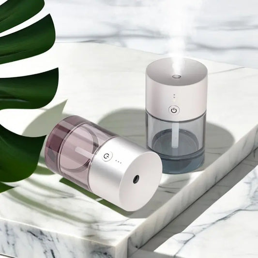 Car Essential Oil Diffuser Electric Fragrance Oil Diffuser Car Air Freshener Waterless Rechargeable Ultrasonic Mini Air Purifie Peaceful Pleasures Health and Wellness