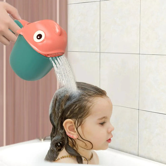 multi-functional Clownfish Shampoo Cup Baby Shampoo Rinser Cup Children Washing Head Rinse Cup Bathroom Shower Sprinkler Spoons Peaceful Pleasures Health and Wellness