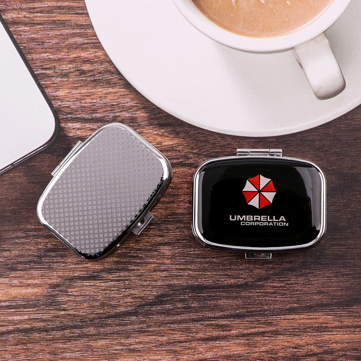 Famous Horror Film Metal Medicine Box Pill Packaging Health Products Moisture Resistant Storage Case Personalized Fashion Casket Peaceful Pleasures Health and Wellness