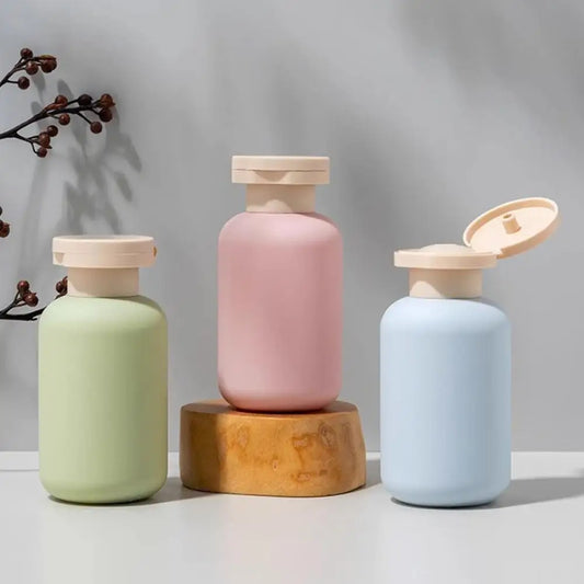 3PCS Abs Refillable Bottlesoft Silicone Lotion Container Squeeze Tube Empty Dispenser Portable Travel-Sized Refillable Bottles Peaceful Pleasures Health and Wellness