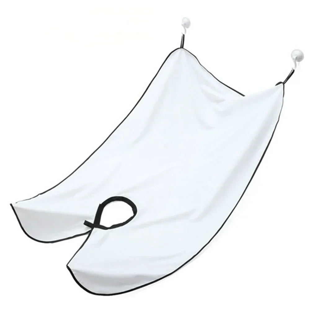 1pc Men Beards Shaving Aprons Creative Wall Mirror Suction Haircut Wrap Cape Home Salon Moustache Beard Shaving Apron Peaceful Pleasures Health and Wellness