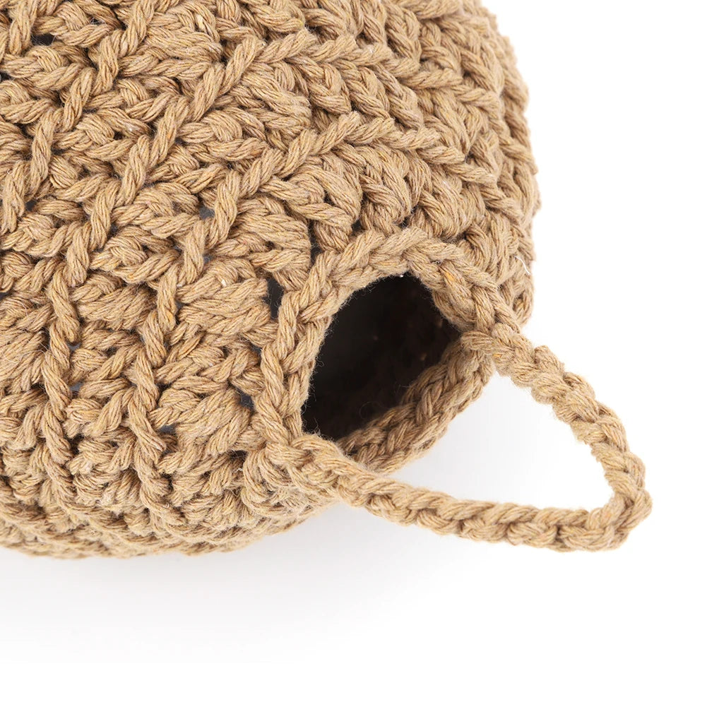 Crochet Wasp Nest Decoy Faux Hornets Nest Repellent with Hook Hanging Wasp Nest Decoy Wasp Nest Trap for Patio Yard Peaceful Pleasures Health and Wellness