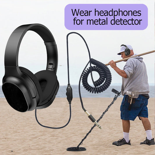 Metal Detector earphone Professional Metal Detector such as MD-6250 TX-850 Headphone Round hole Metal Detector headset Peaceful Pleasures Health and Wellness