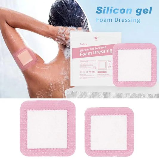 Waterproof Wound Dressing Bandage For Wound Care Absorbent Foam Pad Band-aid Silicone Polyurethane Foam Dressing Peaceful Pleasures Health and Wellness