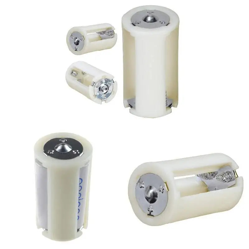4PCS Translucent AA To Size D Battery Converter Adapter Case AA Battery Case Peaceful Pleasures Health and Wellness