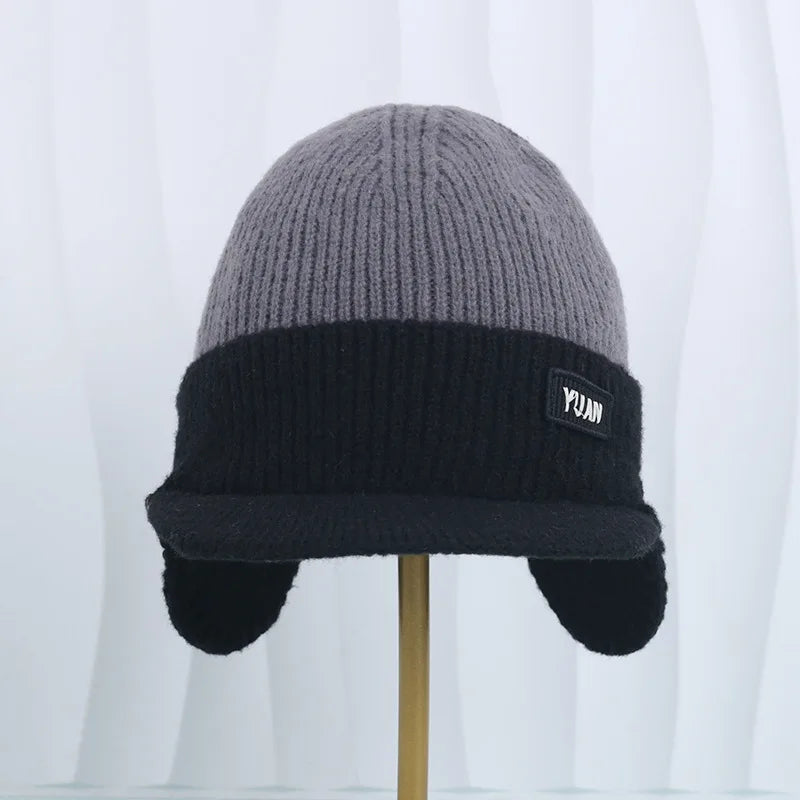 Winter Thermal Knit Baseball Cap | Ear Protection Beanie