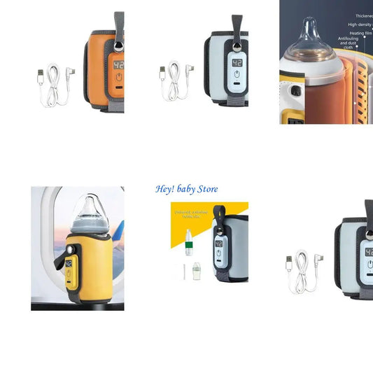 Portable USB Baby Bottle Warmer | 5-Gear Temperature Control Baby Bottle Warmer Peaceful Pleasures Health and Wellness