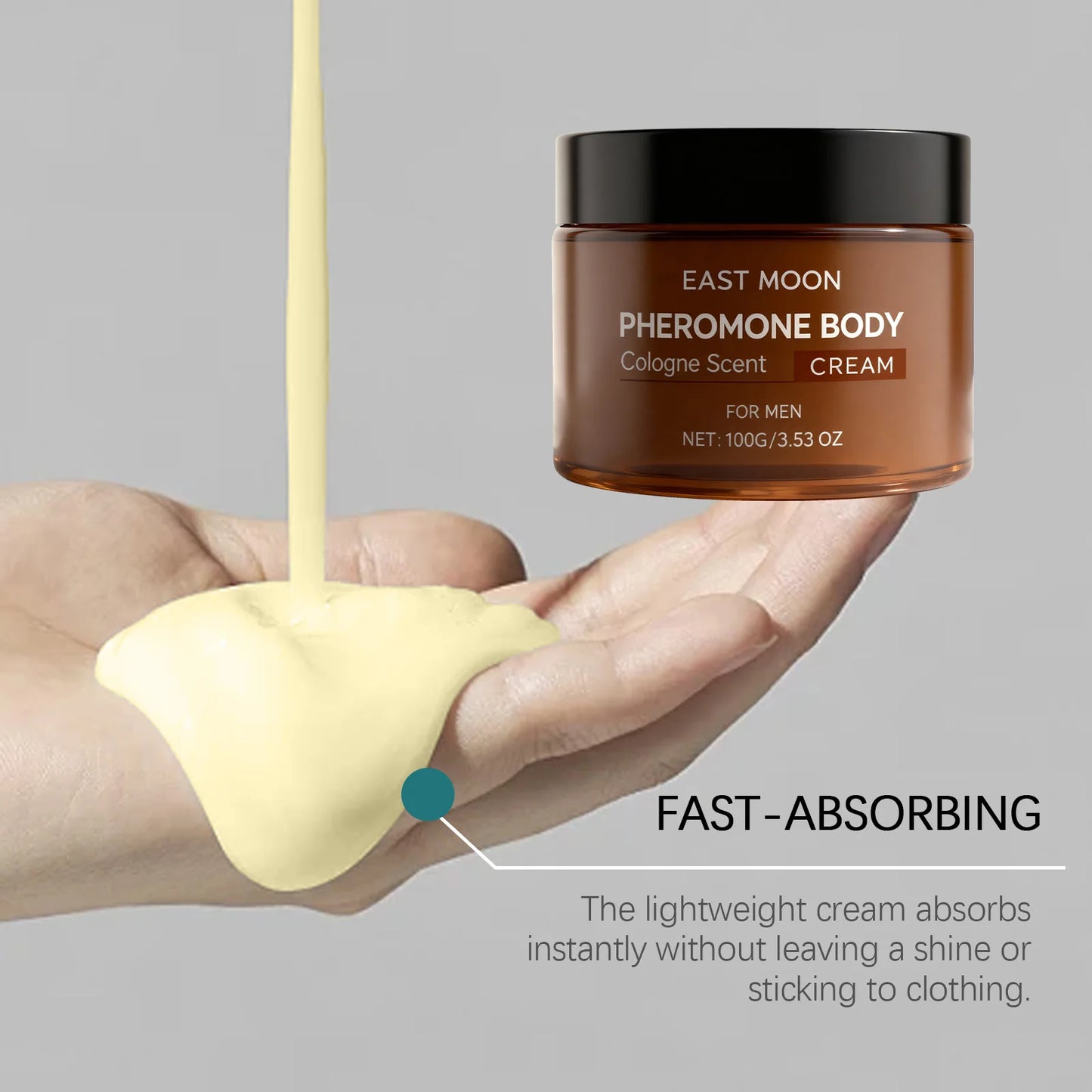 East Moon Men's Sandalwood Body Lotion | Cologne Scent 100g