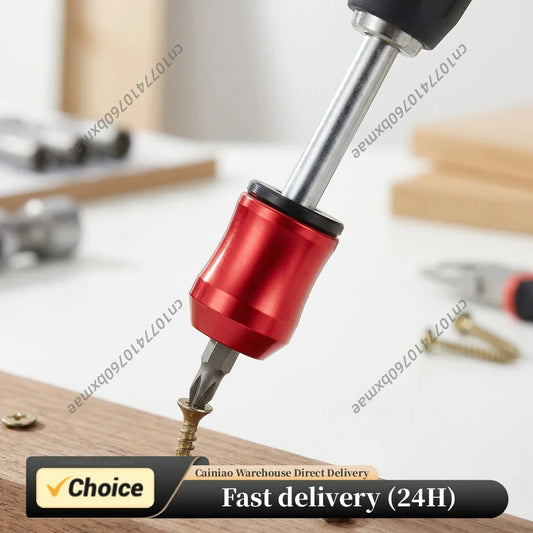 Removable Magnetic Screwdriver Drill Bit Holder Anti-Slip Strong Magnetic Screw Holder Ring for Drill Tools Mechanics Carpenters Peaceful Pleasures Health and Wellness