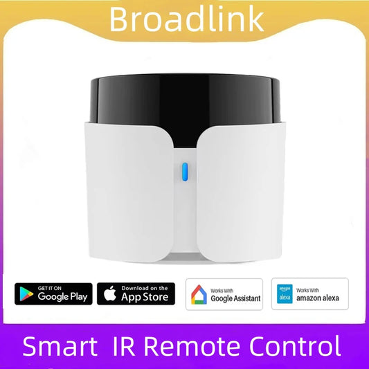 BroadLink RM5 Plus Smart Remote Control Wifi IR Bluetooth Hub Controller Timer Voice Control Work for Alexa Google Assistant Peaceful Pleasures Health and Wellness