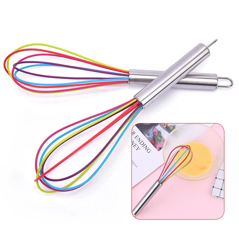 Stainless Steel Ball Whisk | Hand Egg Beater & Drink Mixer