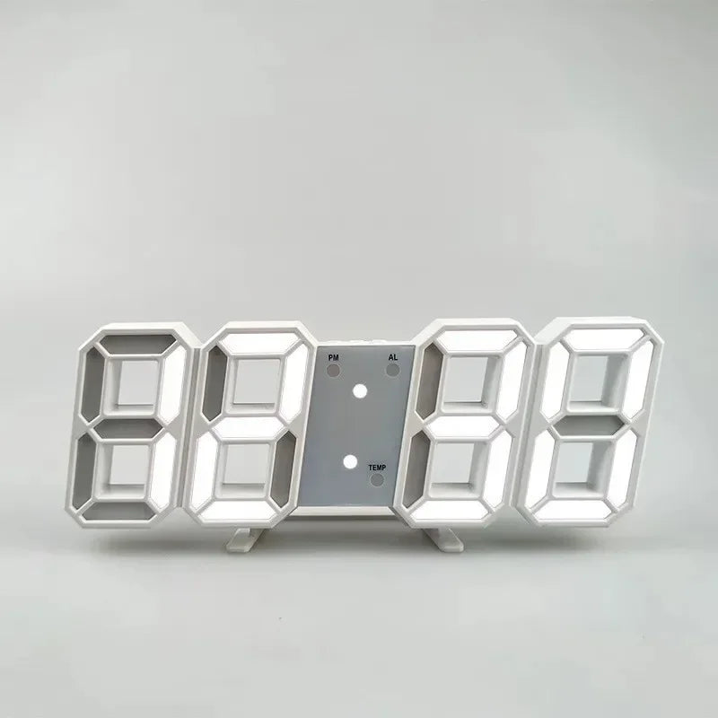 Digital Decoration for Bedroom Desk Watches Led Wall Clock Living Room Alarm Modern Home and Decoration Electronic Table Decor Peaceful Pleasures Health and Wellness White white light