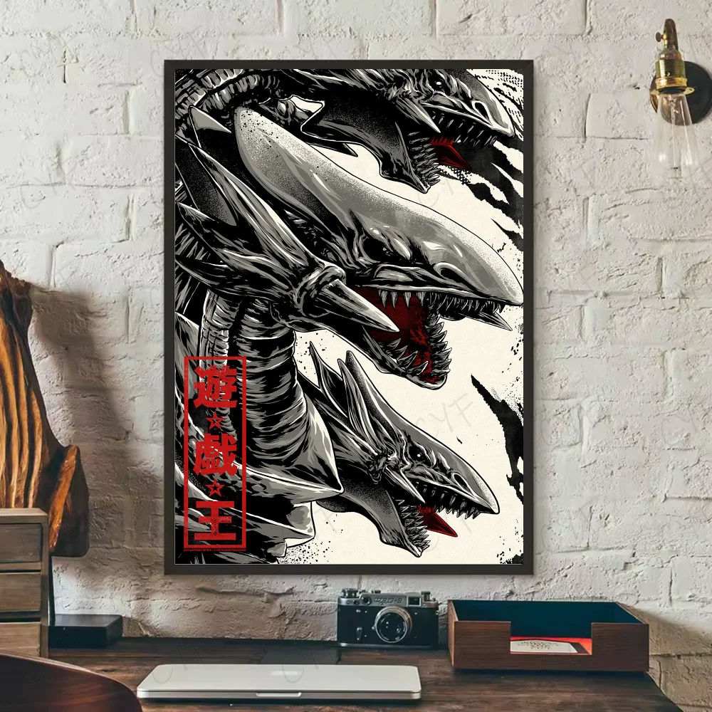 Yu-Gi-Oh! Classic Anime Poster HD Waterproof PVC Wall Art Anime Wall Poster Peaceful Pleasures Health and Wellness z8 15X20cmNoframe