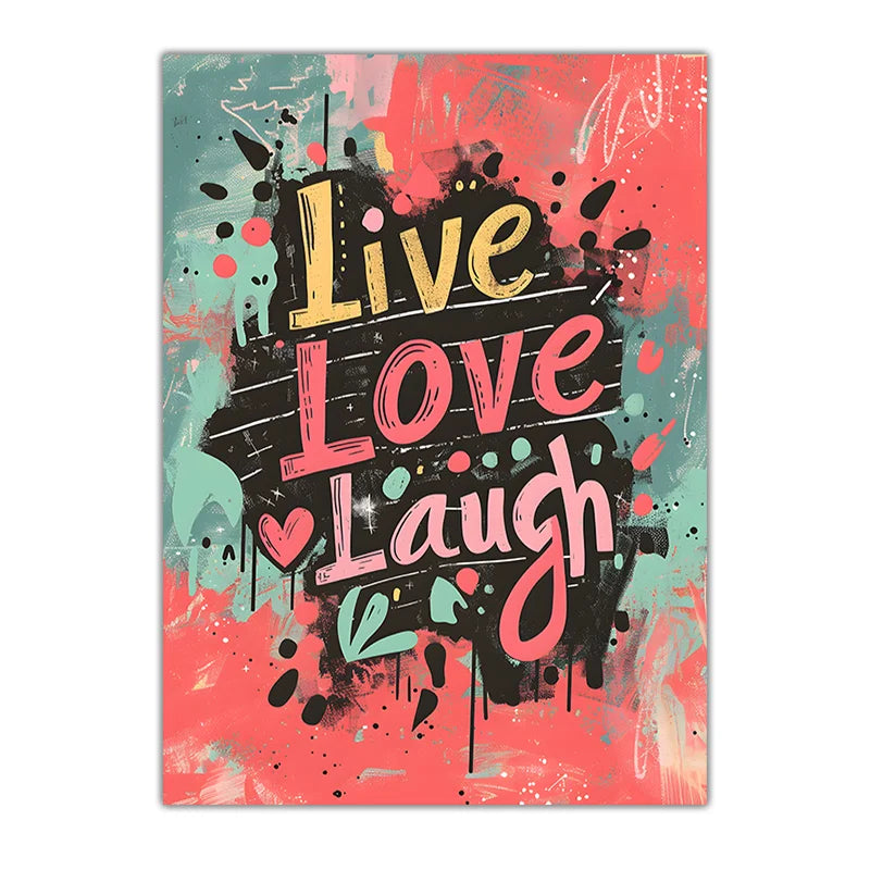 Nordic Motivational Quote Canvas Wall Art | Colorful Print Canvas Wall Print Peaceful Pleasures Health and Wellness 05 50x70cm NoFrame China Mainland