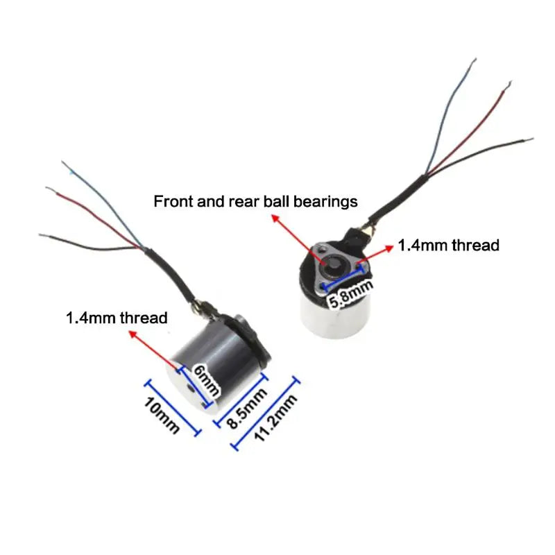 8mm*10mm Micro 0706 Airplane Brushless Motor BLDC 6700KV 1S-2S Micro Airplane FPV Indoor Crossing Machine Brushless Motor Peaceful Pleasures Health and Wellness