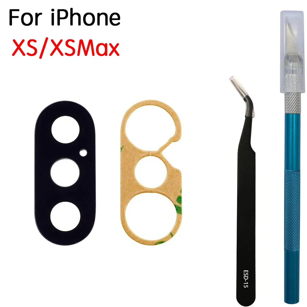 iPhone Back Camera Glass Lens Replacement + 3M Sticker & Tools