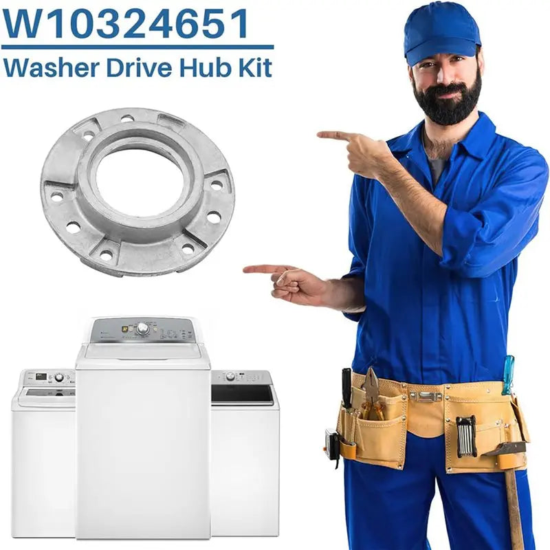 A36T-5X W10324651 Washer Basket Drive Hub Kit -W10291416, W10291417, PS2581262 - Durable Repair For Quiet Peaceful Pleasures Health and Wellness