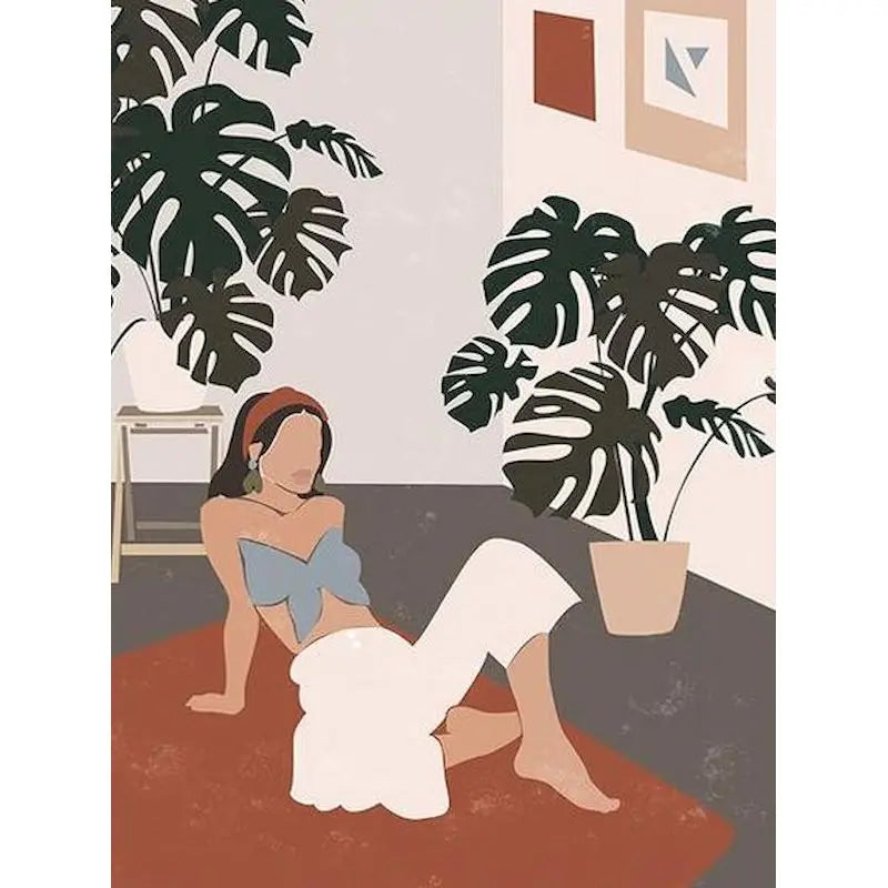 Paint by Numbers Interior Figure Canvas Kit 60x75cm | GATYZTORY
