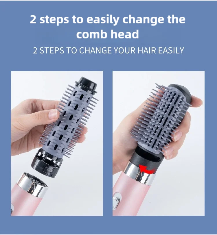 URGGU 3-in-1 Hot Air Comb – Curl, Straighten & Blow Dry