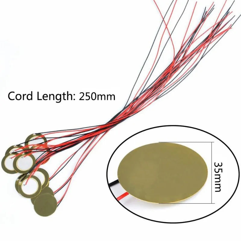 Piezo Pickup Amplifiers Discs Disc Transducer Contact Microphone