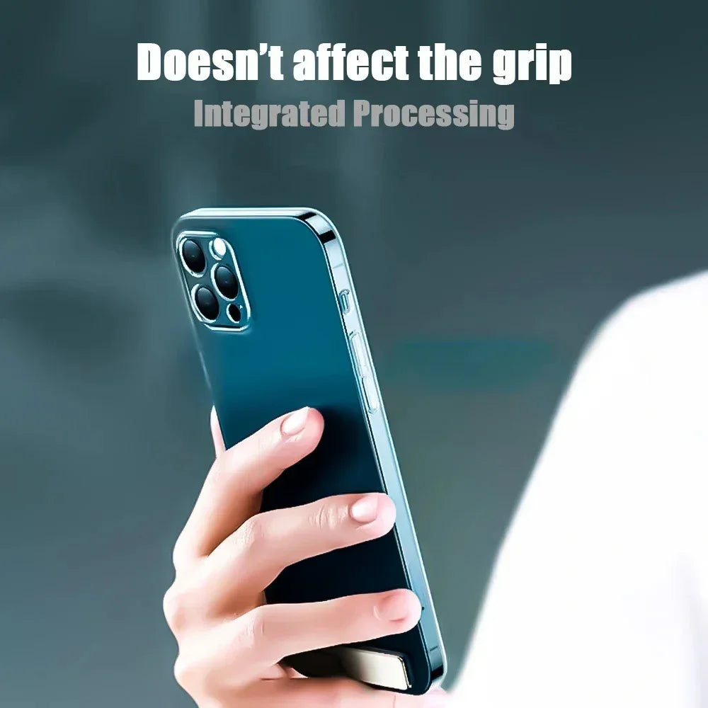 Ultra-Thin Magnetic Kickstand Phone Holder | Metal Alloy Stand