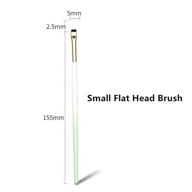 1 Pcs Gradient Handle Flat Brush Perming Eyelashes Lash Lift Tool Eyelash Perm Rod Eyelash Applicator Makeup Tools & Accessories Peaceful Pleasures Health and Wellness Small Green