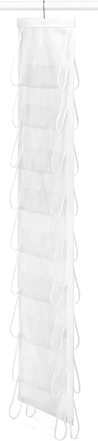 Clear Hanging Shoe Organizer – 9-Pair Capacity with 360° Swivel Hook Closet Organizers Peaceful Pleasures Health and Wellness United States