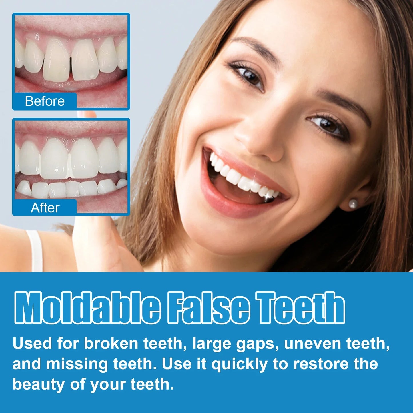 Moldable Tooth Gel Kit – Vampire Teeth & Gap Filler for Cosplay