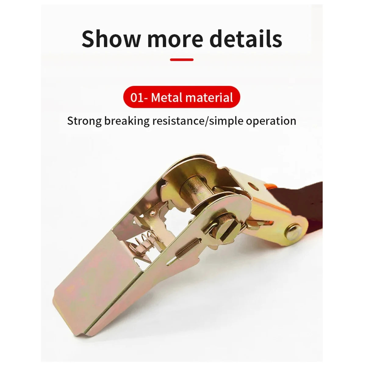 5m Ratchet Cargo Strap – Heavy-Duty Tie-Down for Transport