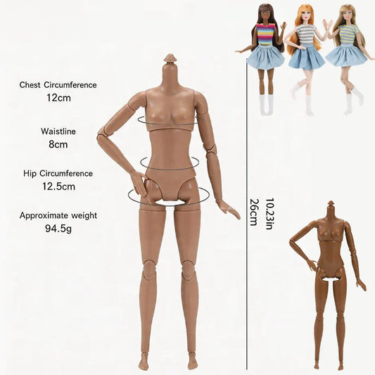 26cm Female BJD Doll Body | 1/6 Scale 22-Joint Articulated Articulated Doll Body Oasis Select