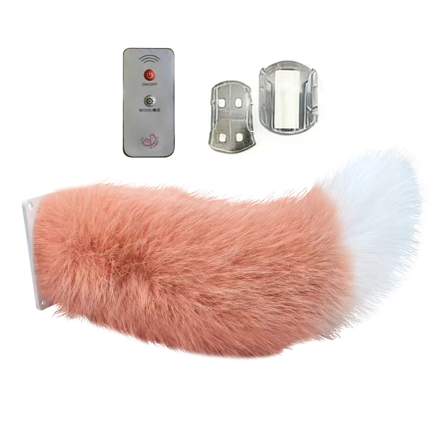 Electric Fluffy Tail Car Decoration Sound Remote Control Dynamic