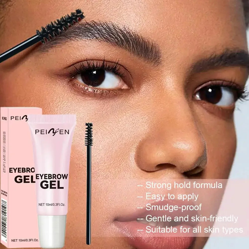 10ml Eyebrow Setting Gel Clear Brow Gel with brush Shapes and Sculpts, Waterproof Sweat-Proof Non-Sticky Formula Eye Makeup Peaceful Pleasures Health and Wellness