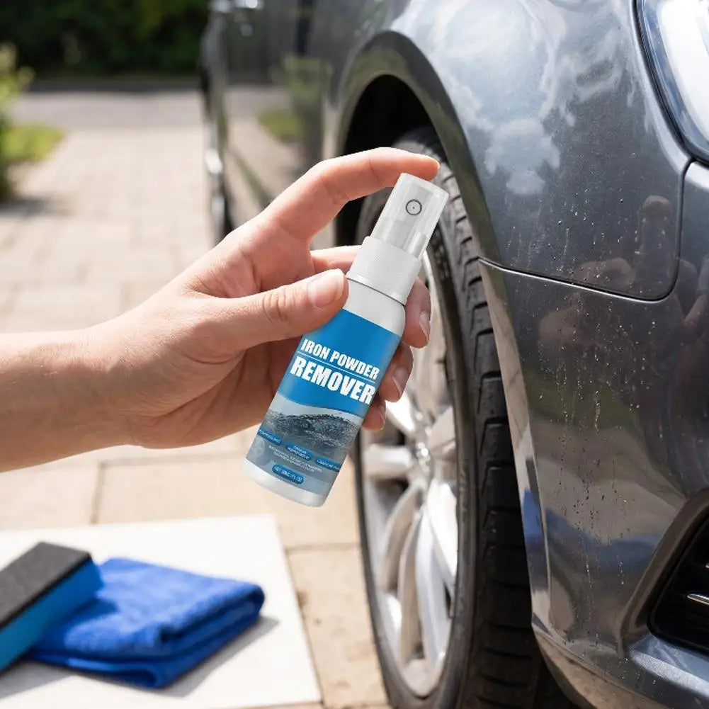 Car Deep Cleaning Supplies Remove Rust Spots Dirt Spray Tools Car Metal Surface Iron Powder Rust Removal Spray Decontamination Peaceful Pleasures Health and Wellness