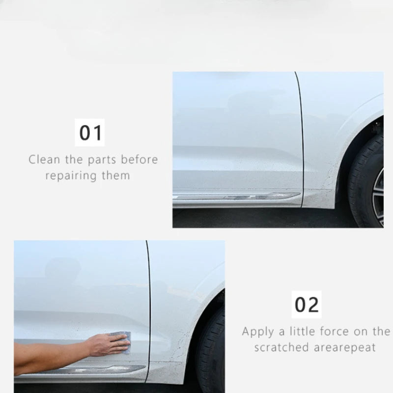 2Pcs Automobile Scratch Repair Cloth Metal Surface Polishing Cloth Nano-glossy Surface Scratch Quick Repair Tool Peaceful Pleasures Health and Wellness