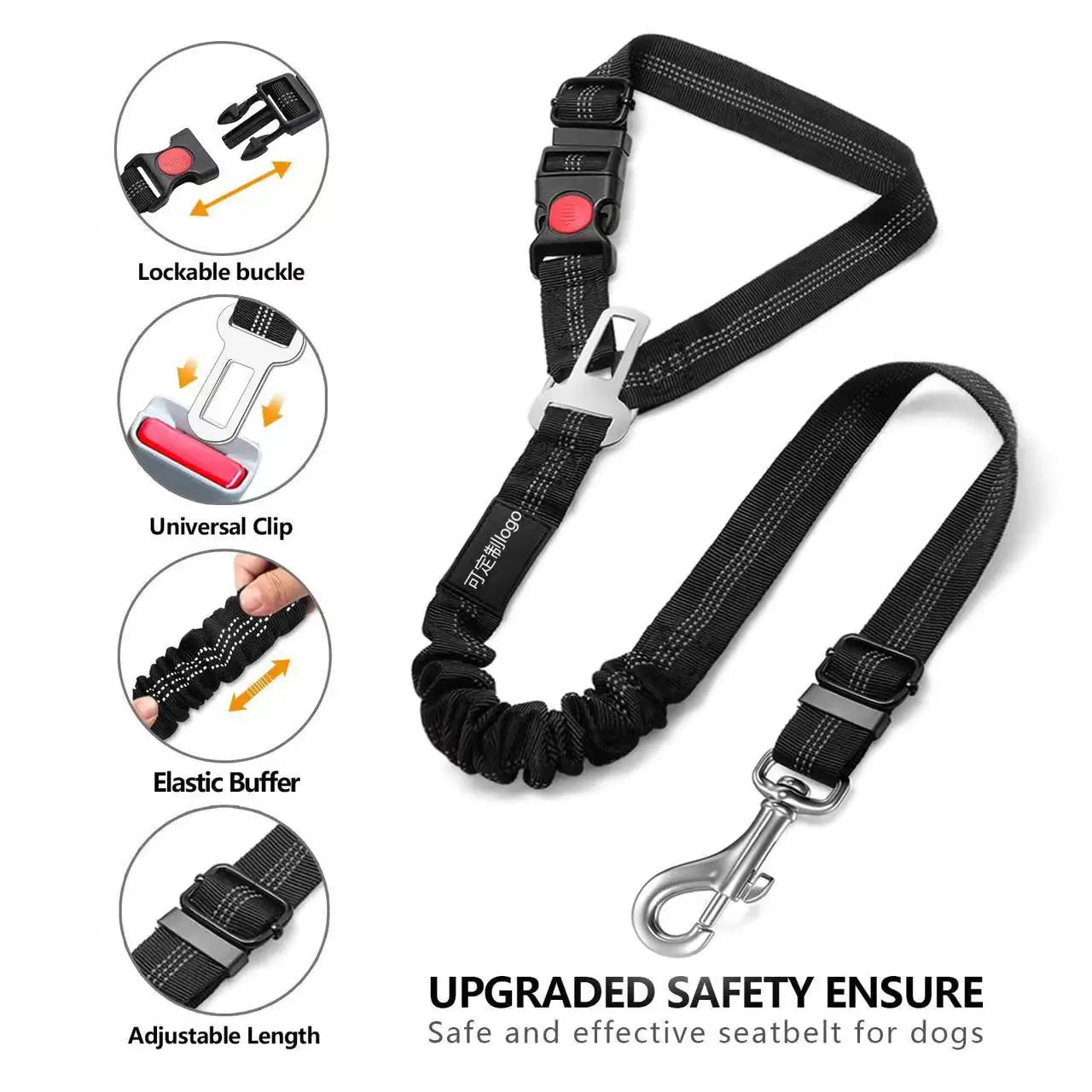 Pet Supplies High Quality Dog Leash Dog Walking Leash Automatic Retractable Ring Buckle Pet Car Seat Belt Adjustable Length Peaceful Pleasures Health and Wellness