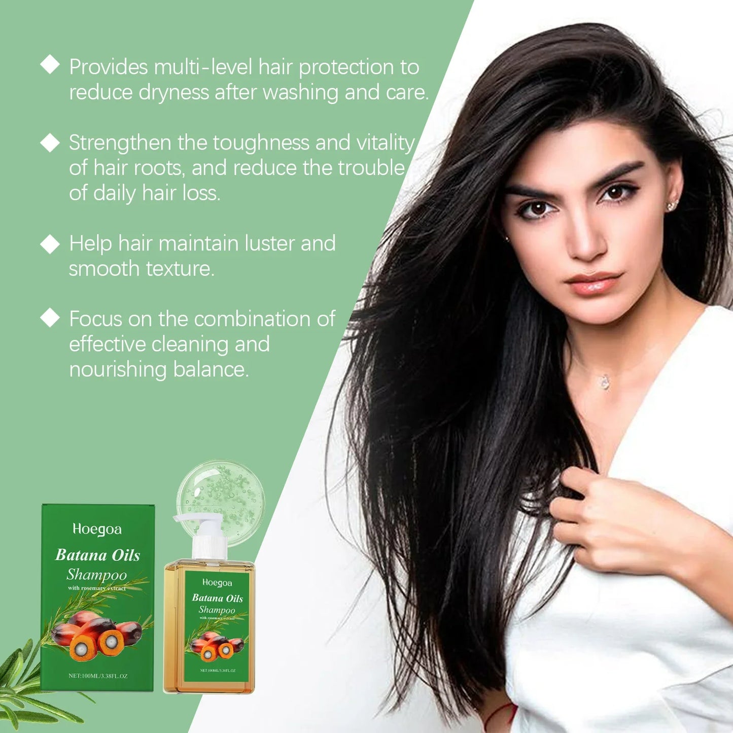 HOEGOA Batana Oil Shampoo – Repair, Nourish & Dandruff Control