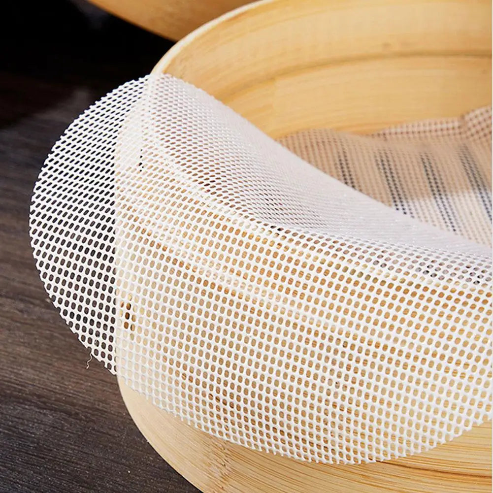 Circular silicone steamer mat Durable Thickened Reusable Silicone Dehydrator Sheets Restaurant Kitchen Cooking Accessory Peaceful Pleasures Health and Wellness