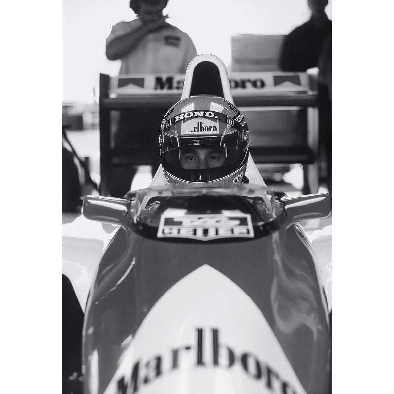 Black and White Famous Racing Sports Car Racer Photography Poster Printed Canvas Painting Wall Art Pictures Home Decor Gift Peaceful Pleasures Health and Wellness 1 50x70cm Unframed