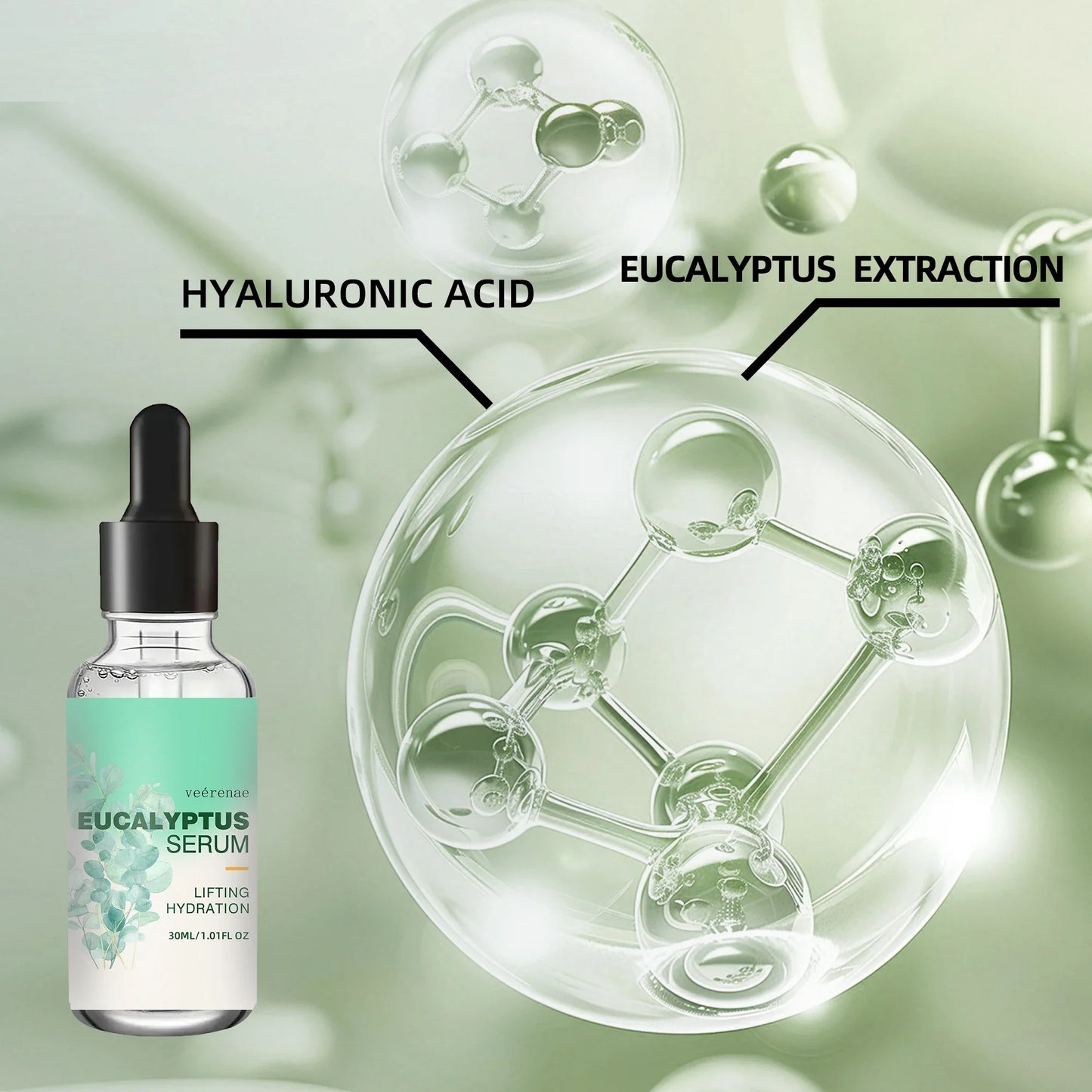 veérenae Eucalyptus Hydrating Face Serum | 24-Hr Moisture